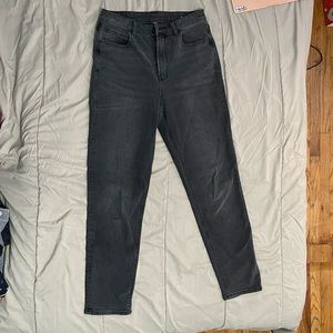 American Eagle Black Stretch Mom Jeans
